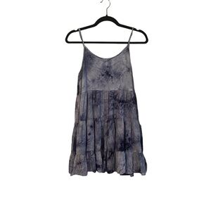 C'isa Women's Blue Tie Dye Sleeveless Dress Size S
